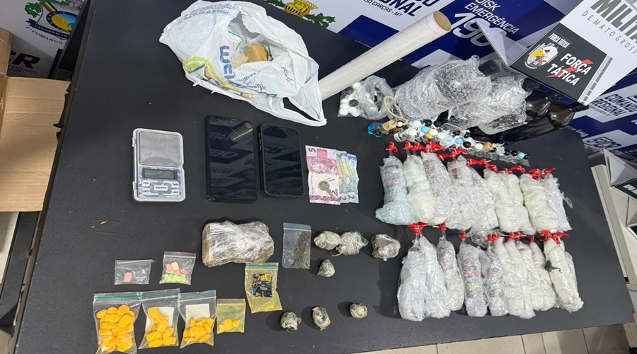 Imagem: ldfgb Força Tática desarticula centro de fabricação e distribuição de drogas em Barra do Garças