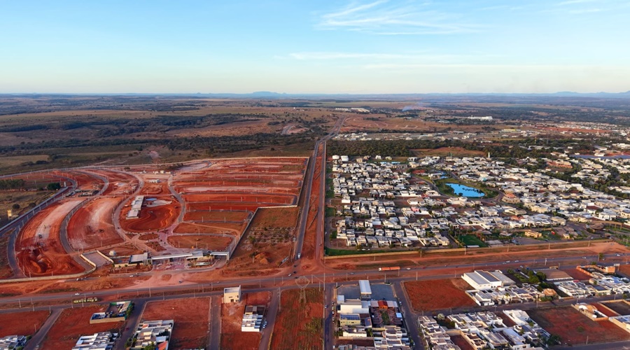 Imagem: vista aerea Prefeitura monta rota exclusiva para ônibus, táxis e transporte por aplicativo para 52ª Exposul