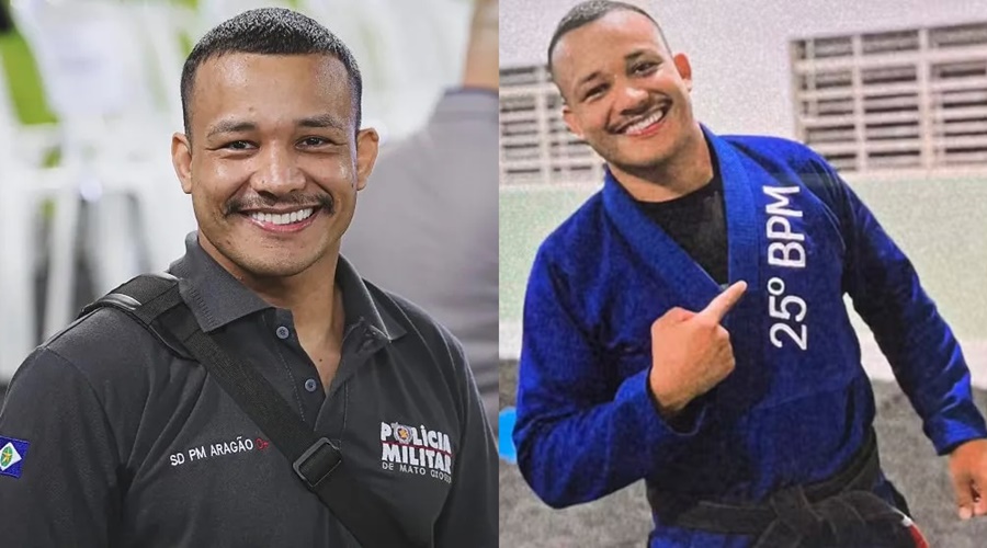 Imagem: CABO ARAGAO 3 Cabo da PM é morto a tiros durante aula de jiu-jítsu em projeto social de Várzea Grande Imagem: CABO ARAGAO 3 Cabo da PM é morto a tiros durante aula de jiu-jítsu em projeto social de Várzea Grande