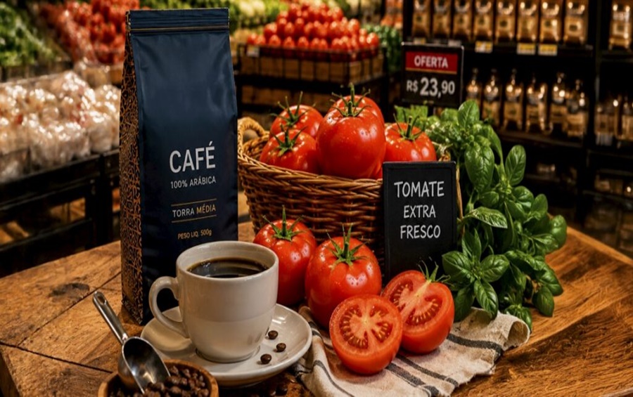 Imagem: Cafe e tomate Depois de cinco semanas em queda, cesta básica volta a subir com alta do café e tomate Imagem: Cafe e tomate Depois de cinco semanas em queda, cesta básica volta a subir com alta do café e tomate