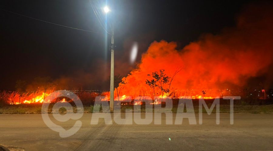 Imagem: ENQUADRAMENTO SITE 4 1 Incêndio de grandes proporções atinge área de mata nas proximidades do Loteamento Alta Vista Parque Imagem: ENQUADRAMENTO SITE 4 1 Incêndio de grandes proporções atinge área de mata nas proximidades do Loteamento Alta Vista Parque