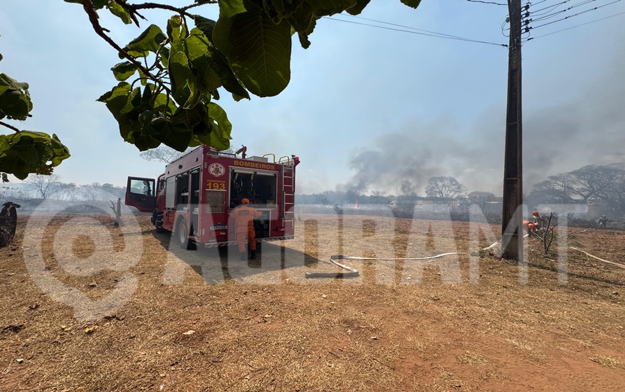Imagem: Local incendiado Queimada ganha força com tempo seco e quase atinge residências às margens da Avenida Goiânia em Rondonópolis Imagem: Local incendiado Queimada ganha força com tempo seco e quase atinge residências às margens da Avenida Goiânia em Rondonópolis