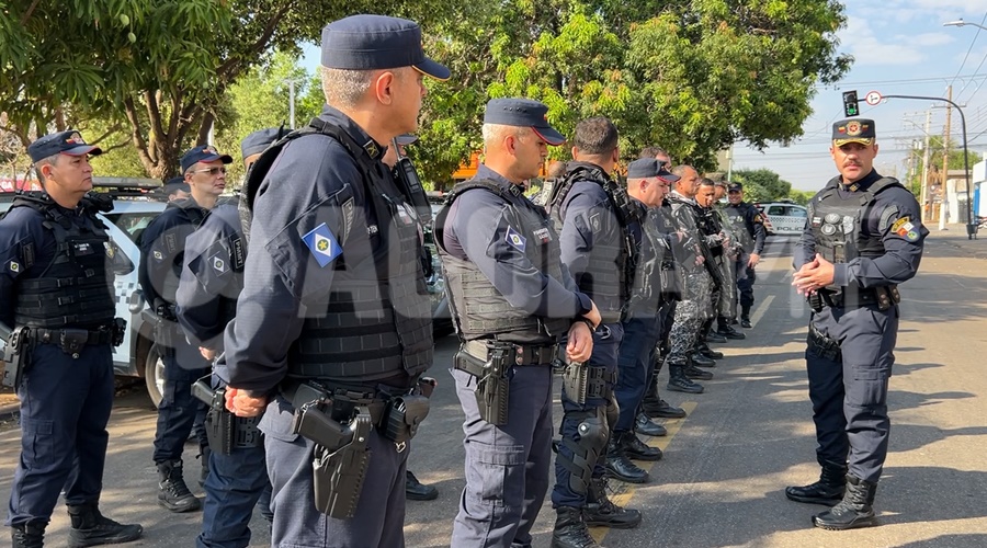 Imagem: OPERACAO CENTRO SEGURO PM reforça policiamento no comércio de Rondonópolis para prevenir roubos e furtos durante período de pagamento Imagem: OPERACAO CENTRO SEGURO PM reforça policiamento no comércio de Rondonópolis para prevenir roubos e furtos durante período de pagamento