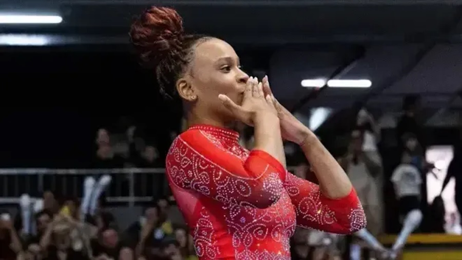 Imagem: Rebeca Andrade Com melhor nota do mundo no salto, Rebeca Andrade projeta sequência da carreira Imagem: Rebeca Andrade Com melhor nota do mundo no salto, Rebeca Andrade projeta sequência da carreira