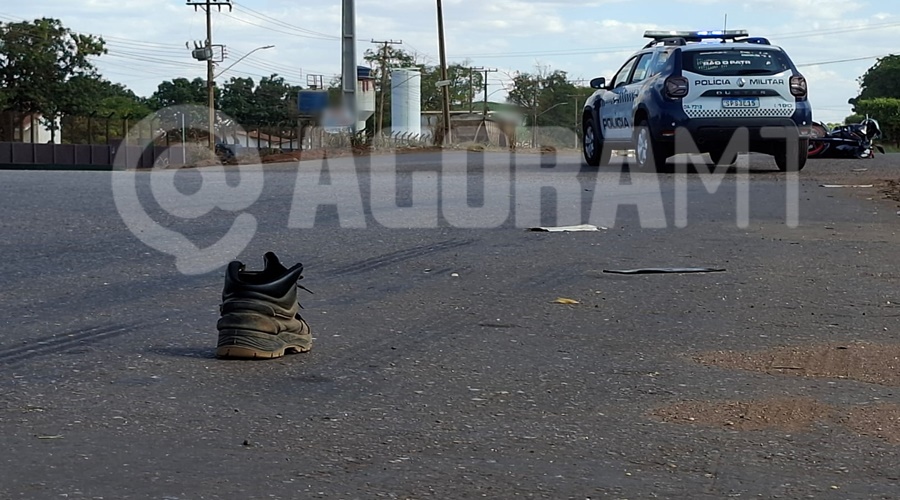 Imagem: WhatsApp Image 2026 08 04 at 14.29.17 1 Colisão de alto impacto deixa motociclista ferido no Distrito Industrial em Rondonópolis