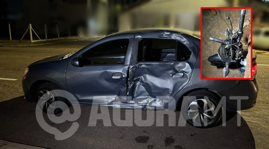 Imagem: WhatsApp Image 2026 08 06 at 19.56.11 Acidente entre carro e motocicleta deixa motociclista ferido na região central de Rondonópolis Imagem: WhatsApp Image 2026 08 06 at 19.56.11 Acidente entre carro e motocicleta deixa motociclista ferido na região central de Rondonópolis