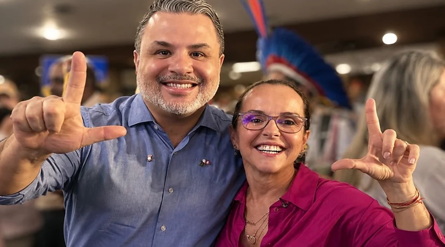 Imagem: natasha e botelho Conheça os candidatos e vices que vão disputar o Governo de Mato Grosso nas Eleições 2026 Imagem: natasha e botelho Conheça os candidatos e vices que vão disputar o Governo de Mato Grosso nas Eleições 2026