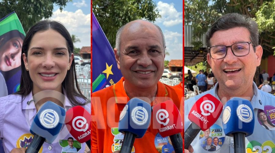 Imagem: ENQUADRAMENTO SITE 1 2 Janaina, Neles e Zaeli apresentam propostas para comunidades rurais durante visita ao Naboreiro em Rondonópolis Imagem: ENQUADRAMENTO SITE 1 2 Janaina, Neles e Zaeli apresentam propostas para comunidades rurais durante visita ao Naboreiro em Rondonópolis