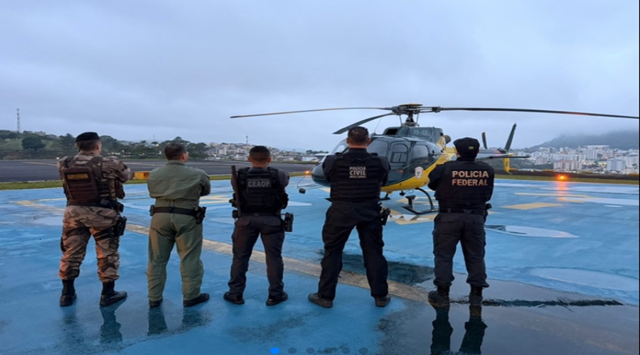 Imagem: FICCO Forças de segurança cumprem prisões e buscas durante operação contra o crime organizado em Diamantino
