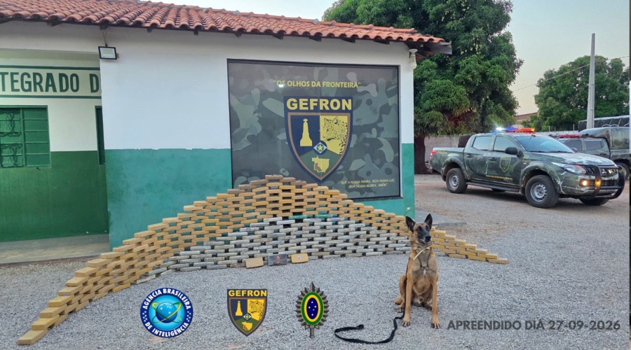 Imagem: GEFRON DROGA Caminhão com mais de R$ 5 milhões em drogas é interceptado pelo GEFRON em MT
