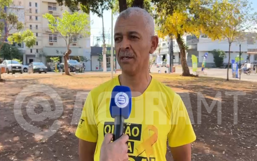 Imagem: Messias Cardoso organizador do evento e coordenador do Projeto de Protecao e Valorizacao da Vida Setembro Amarelo | Caminhada pela Valorização da Vida acontece neste sábado em Rondonópolis