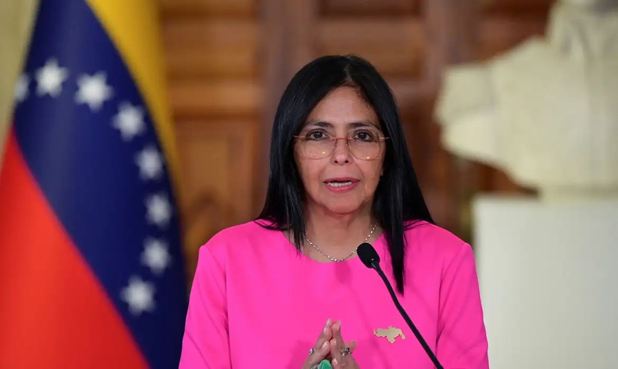 Imagem: Presidente interina da Venezuela Presidente da Venezuela confirma acordo petrolífero com Estados Unidos Imagem: Presidente interina da Venezuela Presidente da Venezuela confirma acordo petrolífero com Estados Unidos