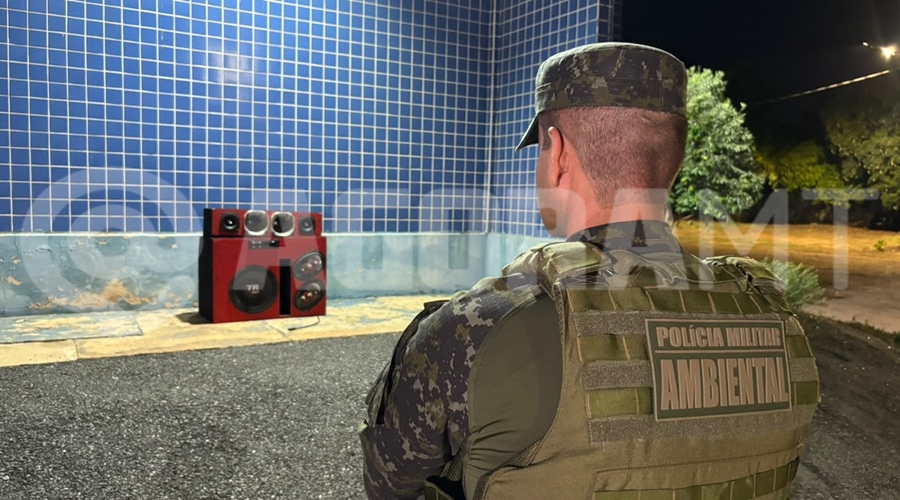 Imagem: ambiental Som alto leva homem à delegacia e polícia apreende maconha em Rondonópolis