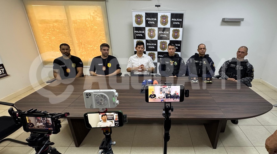 Imagem: coletiva Polícia Civil identifica um dos executores do ataque contra vereador em Rondonópolis; suspeito segue foragido Imagem: coletiva Polícia Civil identifica um dos executores do ataque contra vereador em Rondonópolis; suspeito segue foragido