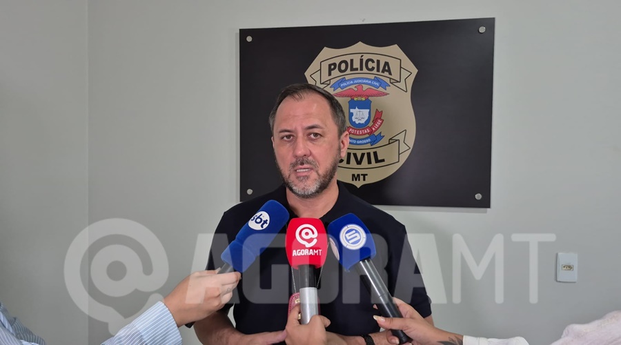 Imagem: delegado Operação prende três suspeitos por sequestro e morte de jovem desaparecida há três anos em Rondonópolis Imagem: delegado Operação prende três suspeitos por sequestro e morte de jovem desaparecida há três anos em Rondonópolis