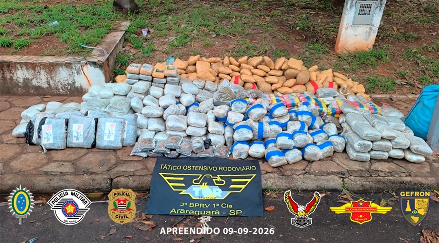 Imagem: drogas apreendidas gefron dise Parceria entre GEFRON de MT e DISE-PCSP apreende R$ 1,45 milhão em drogas e veículos