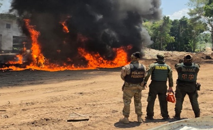 Imagem: garimpo ilegal Ibama e Funai combatem garimpo ilegal em terra indígena no interior de MT Imagem: garimpo ilegal Ibama e Funai combatem garimpo ilegal em terra indígena no interior de MT