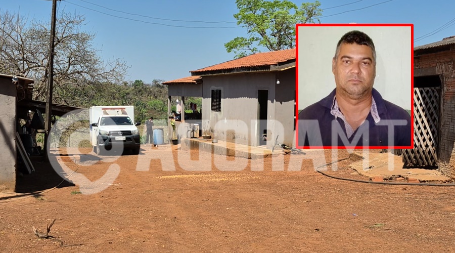 Imagem: homem morto no quintal de casa em jaciara Homem com mais de 11 passagens por furto, estelionato e receptação de gado é morto na zona rural de Jaciara