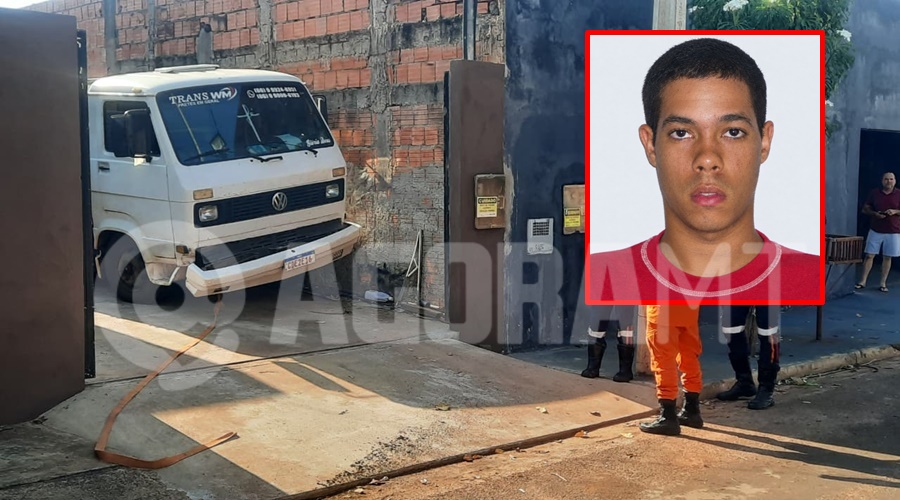 Imagem: motorista esmagado Motorista é prensado pelo próprio caminhão e morre na garagem de casa em Rondonópolis Imagem: motorista esmagado Motorista é prensado pelo próprio caminhão e morre na garagem de casa em Rondonópolis