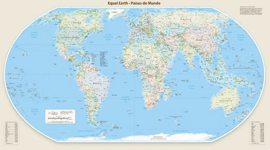 Imagem: novo mapa mundi IBGE libera amanhã novo mapa-múndi aprovado pela ONU com proporções mais fiéis dos continentes Imagem: novo mapa mundi IBGE libera amanhã novo mapa-múndi aprovado pela ONU com proporções mais fiéis dos continentes
