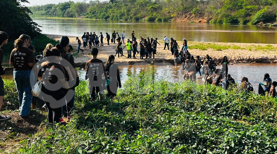 Imagem: o rio e nosso Mais de 2 mil voluntários participam da 12ª edição do projeto O Rio é Nosso em Rondonópolis