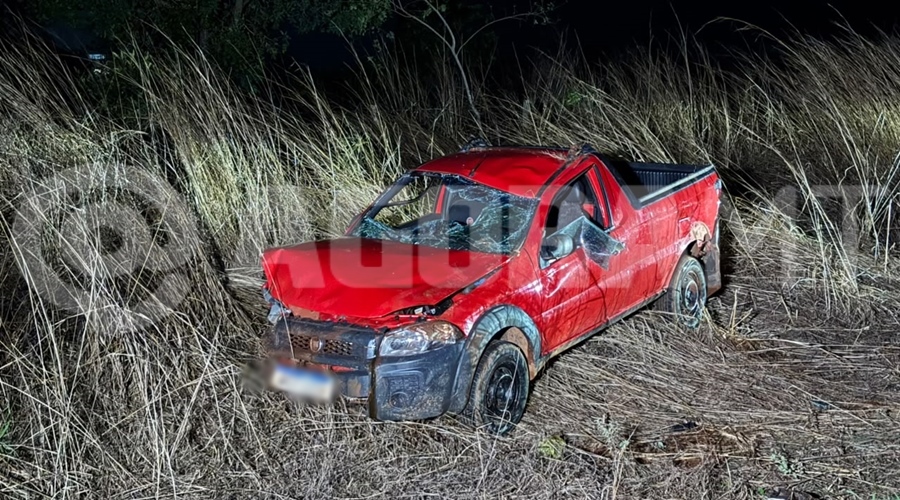 Motorista fica ferido após capotar veículo em rodovia de Rondonópolis, MT