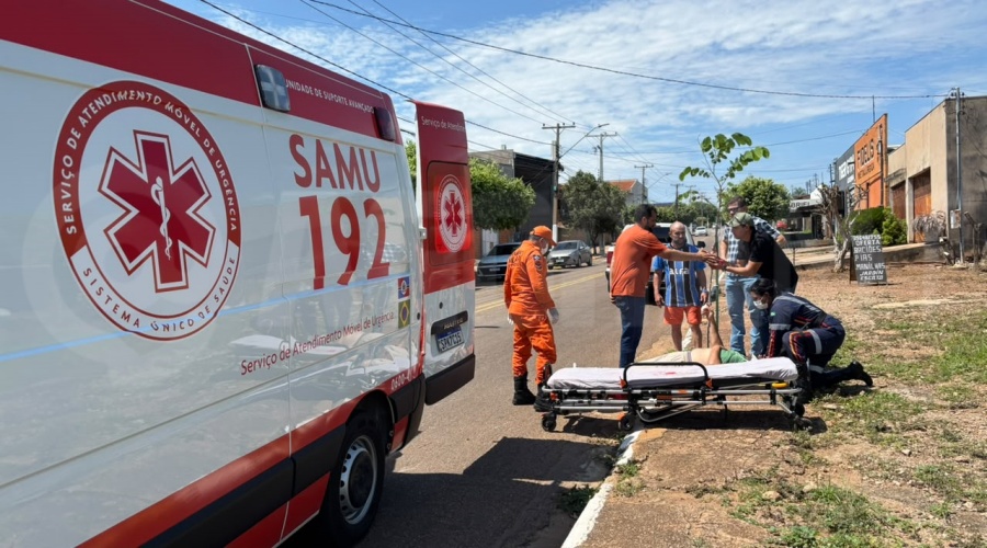 Motociclista fica ferido após colisão com cachorro em Rondonópolis, MT