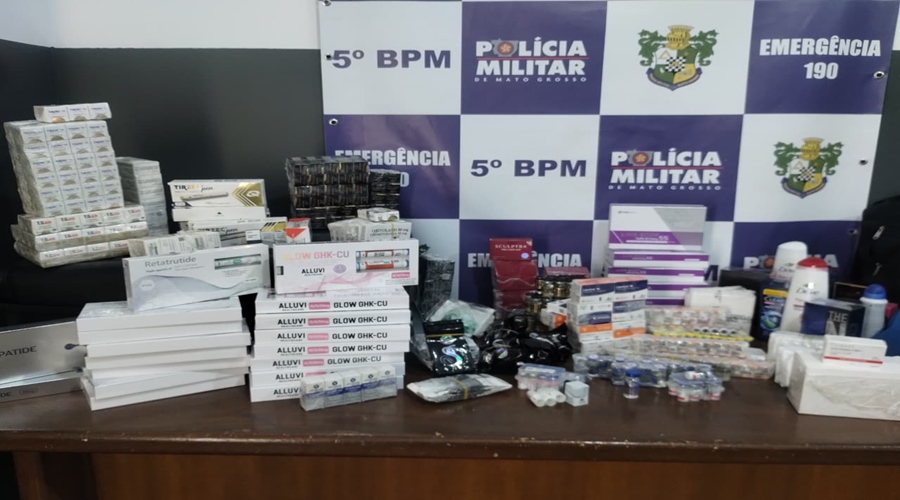 Homem é preso com anabolizantes e remédios em Rondonópolis, MT
