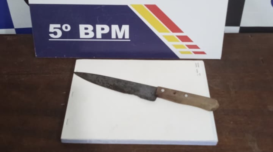 Imagem: faca Suspeito agride companheira e tenta matar amigo a facadas após crise de ciúmes em Rondonópolis