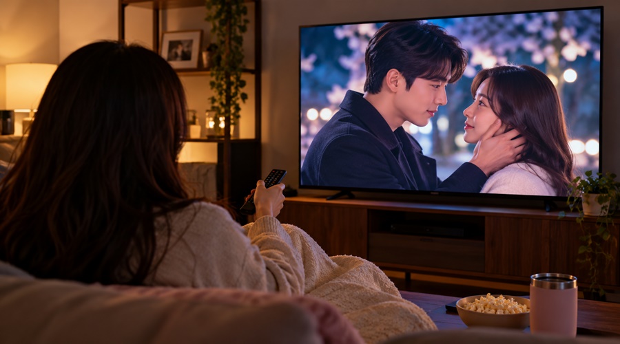 Imagem: pessoa assistindo dorama Febre dos doramas no Brasil leva MEC a incluir curso gratuito de coreano no aplicativo