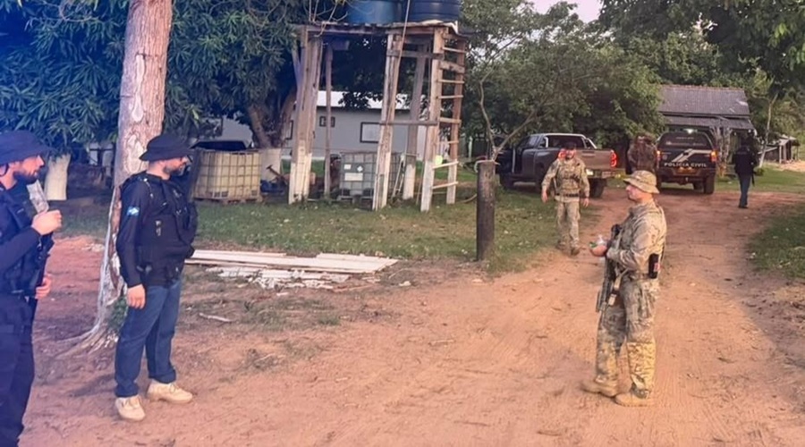 Imagem: preso em campo Suspeito de matar policial civil é preso escondido em mata a 170 km de Campo Novo do Parecis